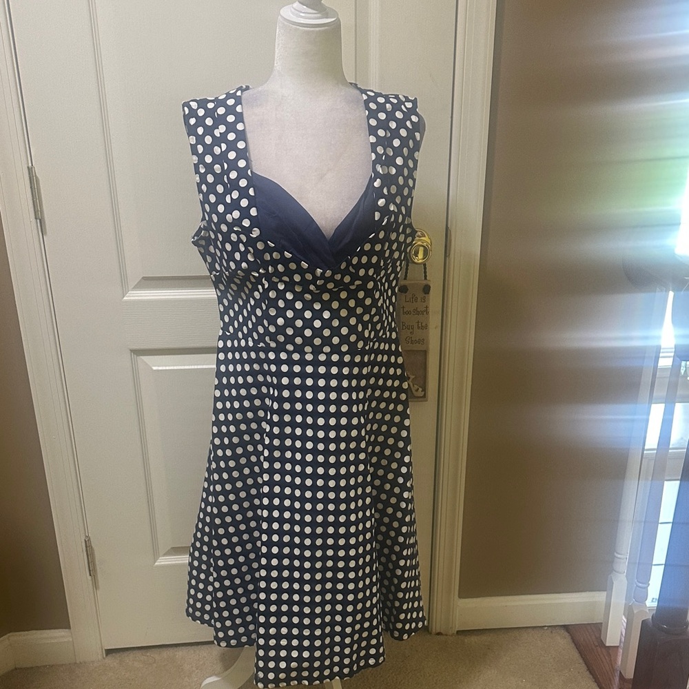 Miusol Polka Dot Sleeveless Dress